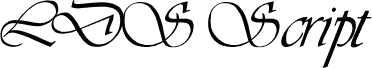 Podgląd czcionki LDS Script Italic