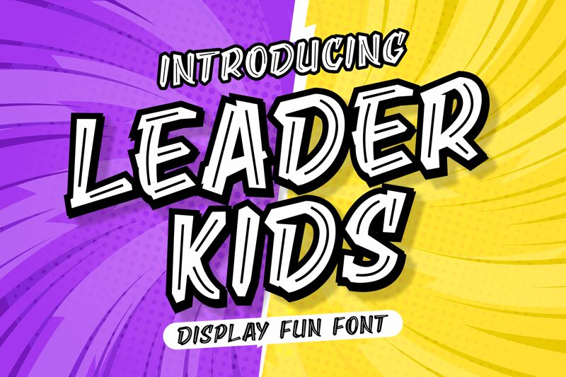 Leader Kids Schriftart