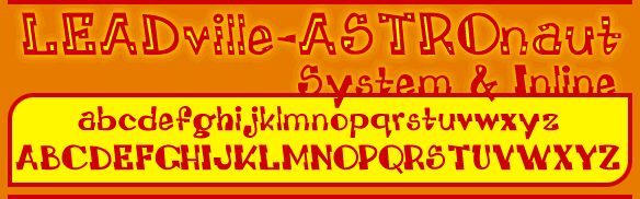 LEADvilleASTROnaut System Schriftart