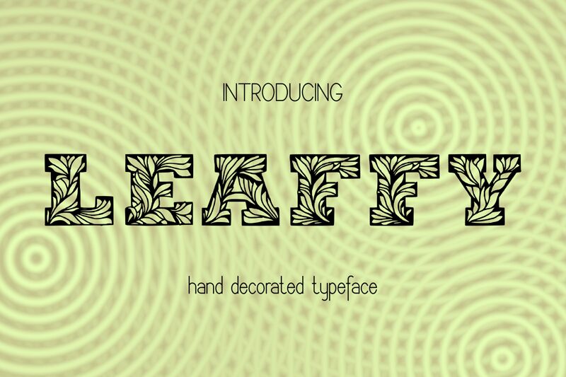 Leaffy الخط