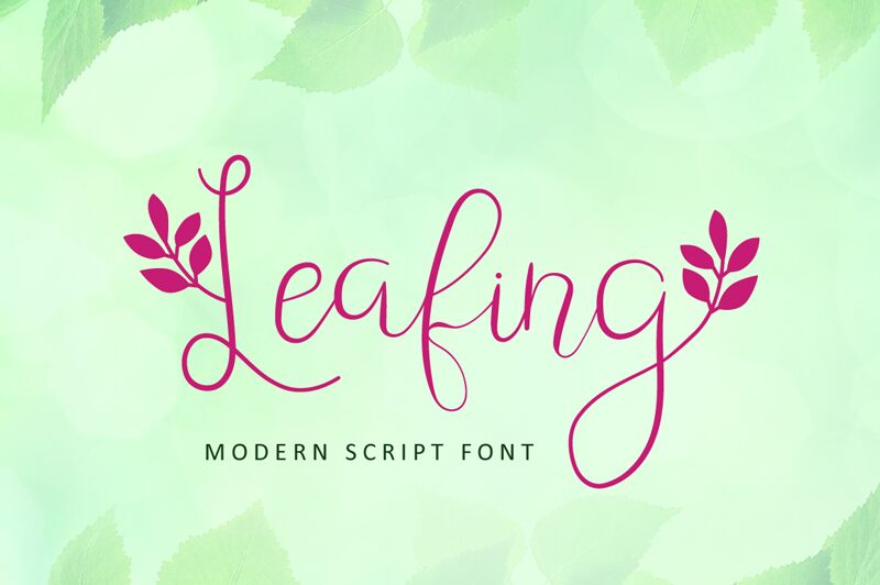 Leafing Carattere
