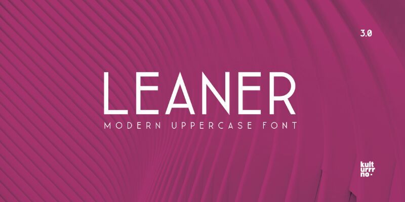 Leaner Schriftart
