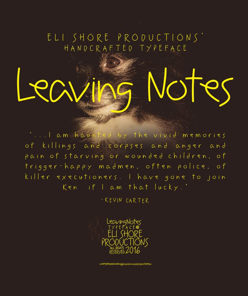 Leaving Notes Schriftart