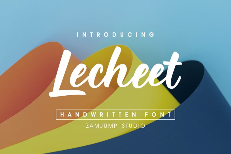 Lecheet Schriftart