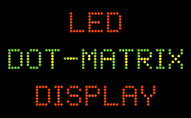 LED Dot-Matrix Schriftart