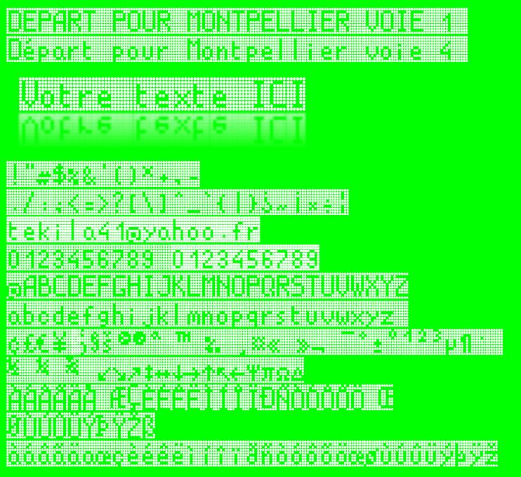 Led Panel Station Carattere