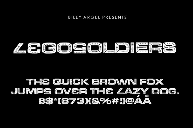 LEGOSOLDIERS Druh písma