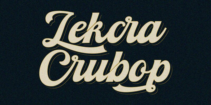 Lekcra Crubop Schriftart