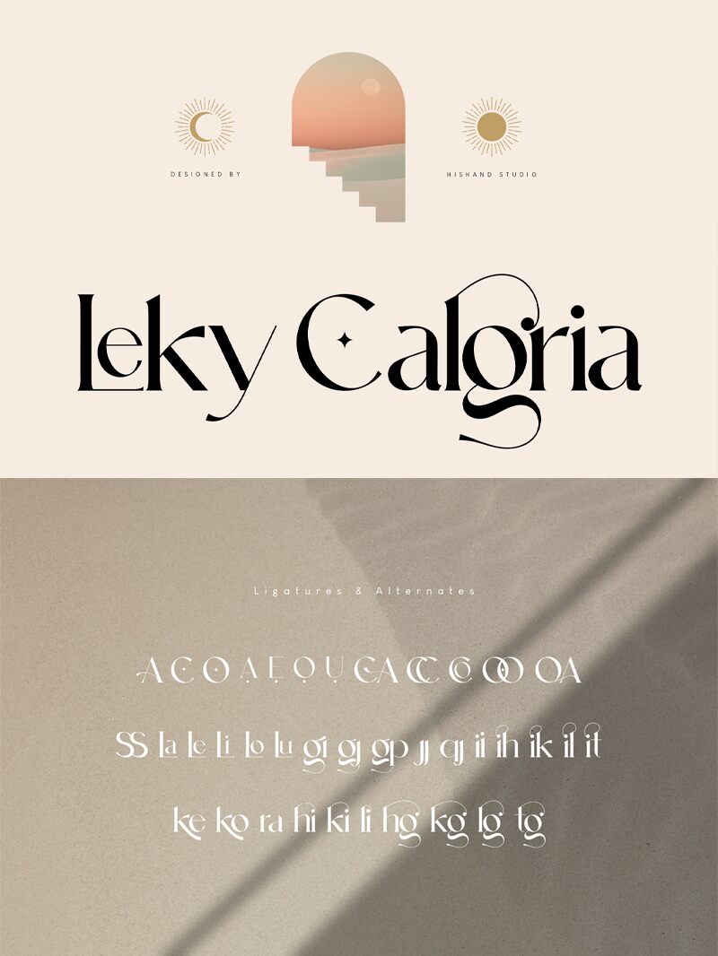 Leky Calgria Personal Use font | Fonts2u.com