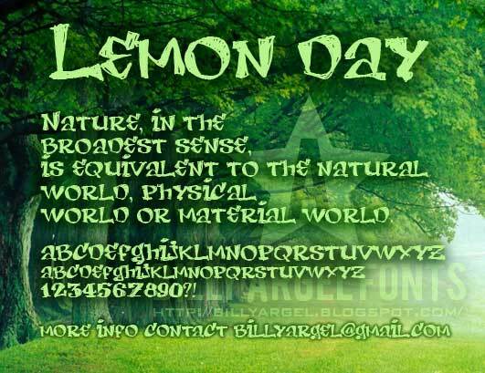 LEMON DAY Schriftart