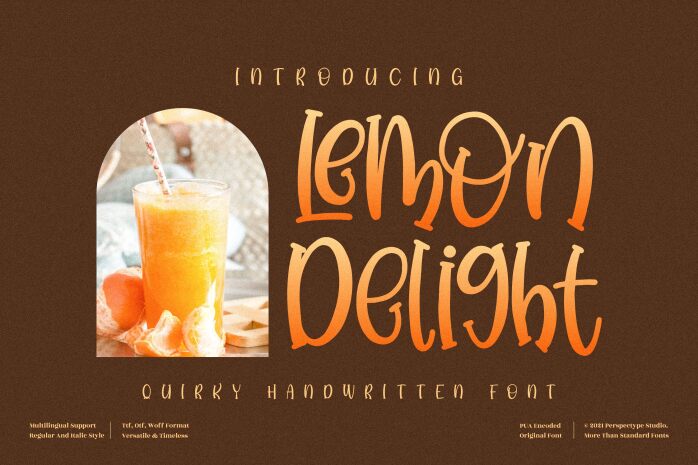 Lemon Delight Czcionka