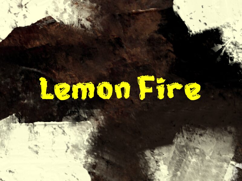 L Lemon Fire Font