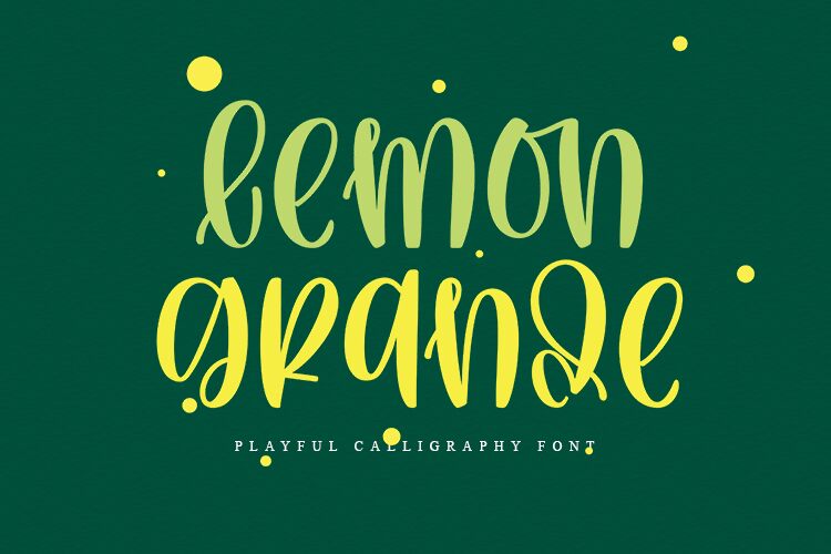 Lemon Grande Schriftart