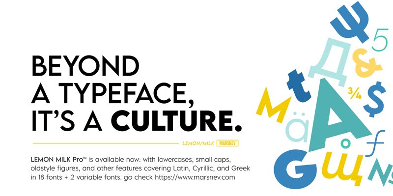 LEMON MILK Шрифт