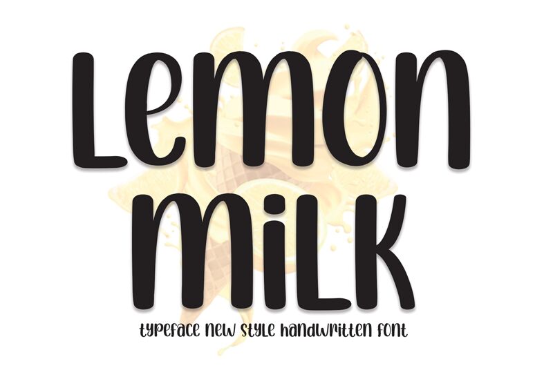 Lemon Milk الخط