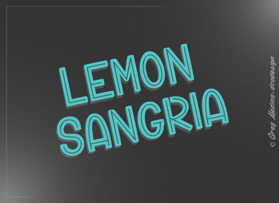 Lemon Sangria Czcionka