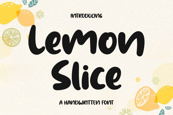 Lemon Slice — Prezentace písma