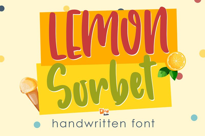 Lemon Sorbet Schriftart