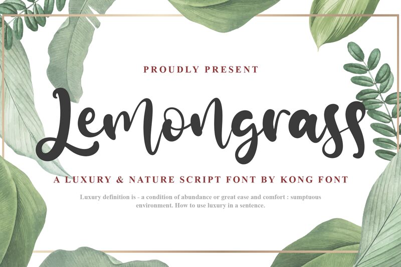 Lemongrass Schriftart