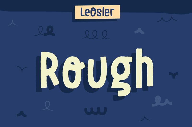 LeOsler Rough Schriftart