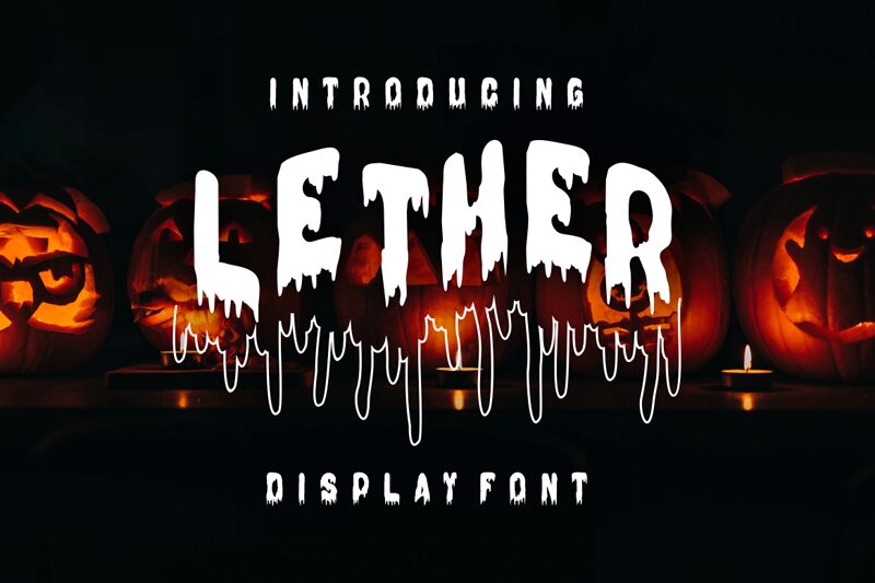 LETHER Schriftart