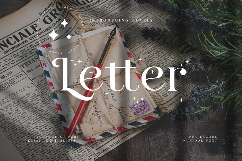 Letter Schriftart