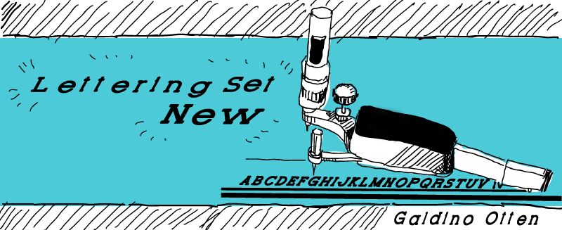 Lettering Set New Schriftart