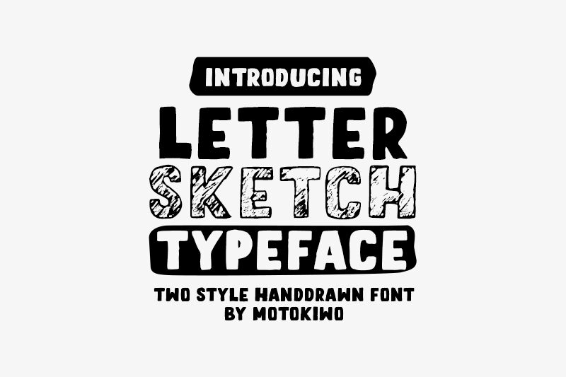 Letter Sketch Schriftart