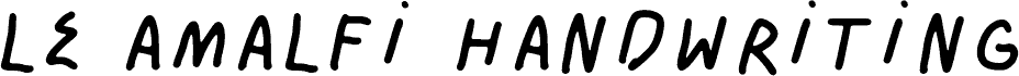 LE AMALFI Handwriting Personal Use