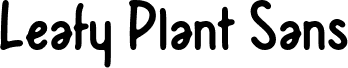Leafy Plant Sans Free Regular