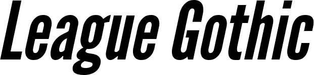league gothic bold league gothic bold