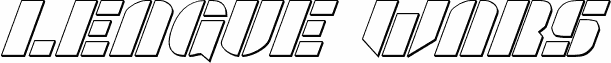 League Wars 3D Italic