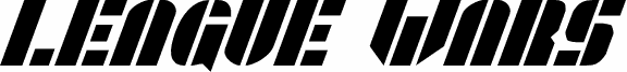 League Wars Condensed Italic