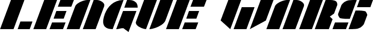 League Wars Expanded Italic