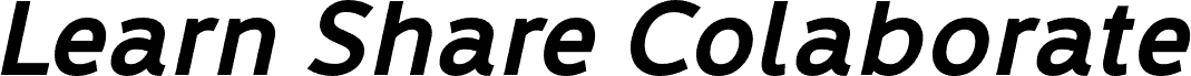 LearnShareColaborate-BoldItalic