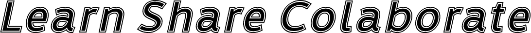 LearnShareColaborateInout-Italic