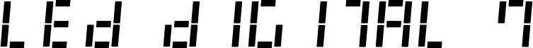 LED Digital 7 Italic