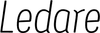 Ledare ExtraLight Italic PERSONAL USE ONLY