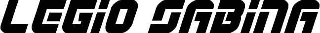 معاينة خط Legio Sabina Bold Semi-Italic