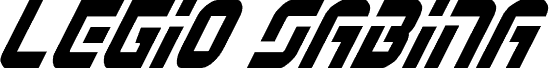 معاينة خط Legio Sabina Condensed Italic