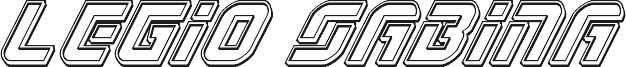 معاينة خط Legio Sabina Engraved Italic