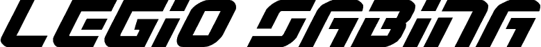 معاينة خط Legio Sabina Expanded Italic