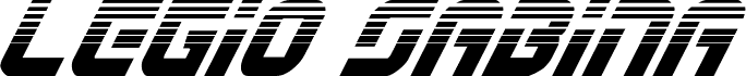 معاينة خط Legio Sabina Halftone Italic