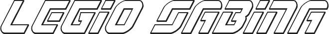 معاينة خط Legio Sabina Outline Italic