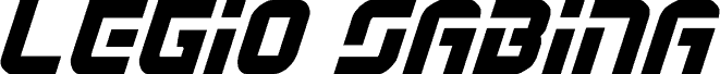 معاينة خط Legio Sabina Semi-Italic