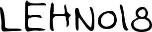 Preview of the LEHN018 font