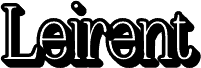 Anteprima del carattere Leirent-ExrtrudeRight Demo