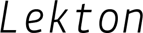 Lekton-Italic