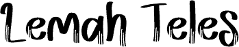 Lemah Teles - Personal Use шрифт