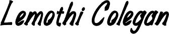 Lemothi Colegan carattere